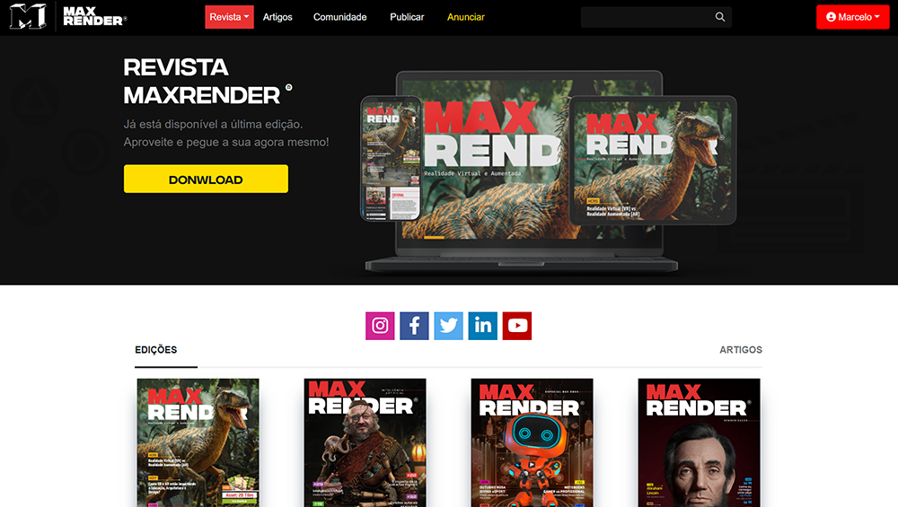 MaxRender Magazine (Laravel CMS)